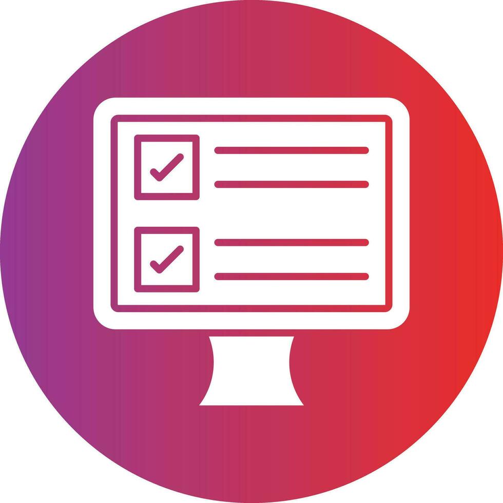 Vector Design Online Survey Icon Style