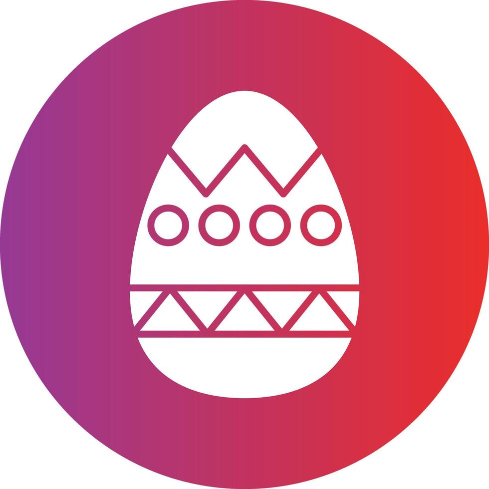 Vector Design Easter Egg Icon Style