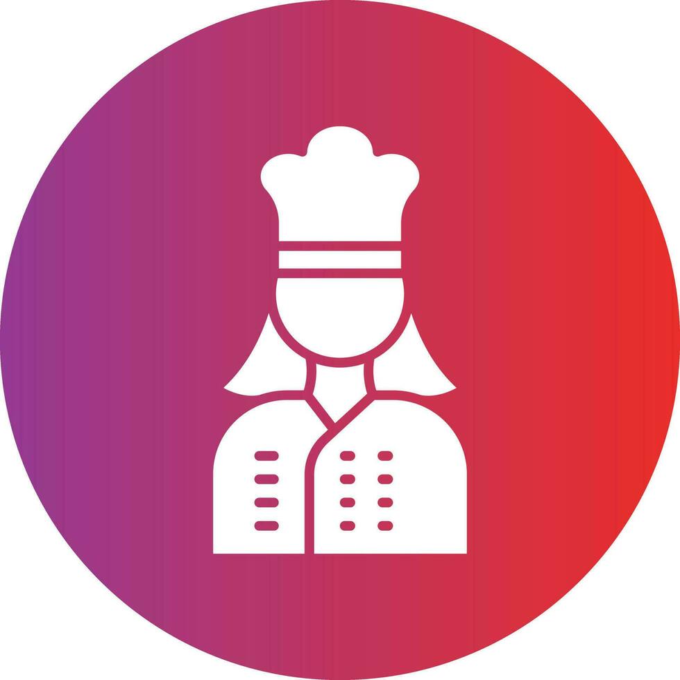 Vector Design Lady Chef Icon Style