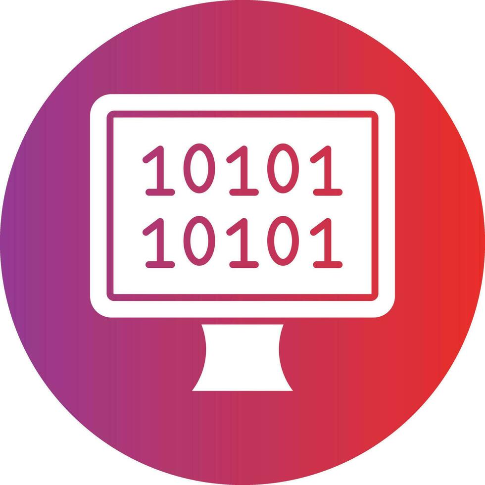 Vector Design Binary Icon Style