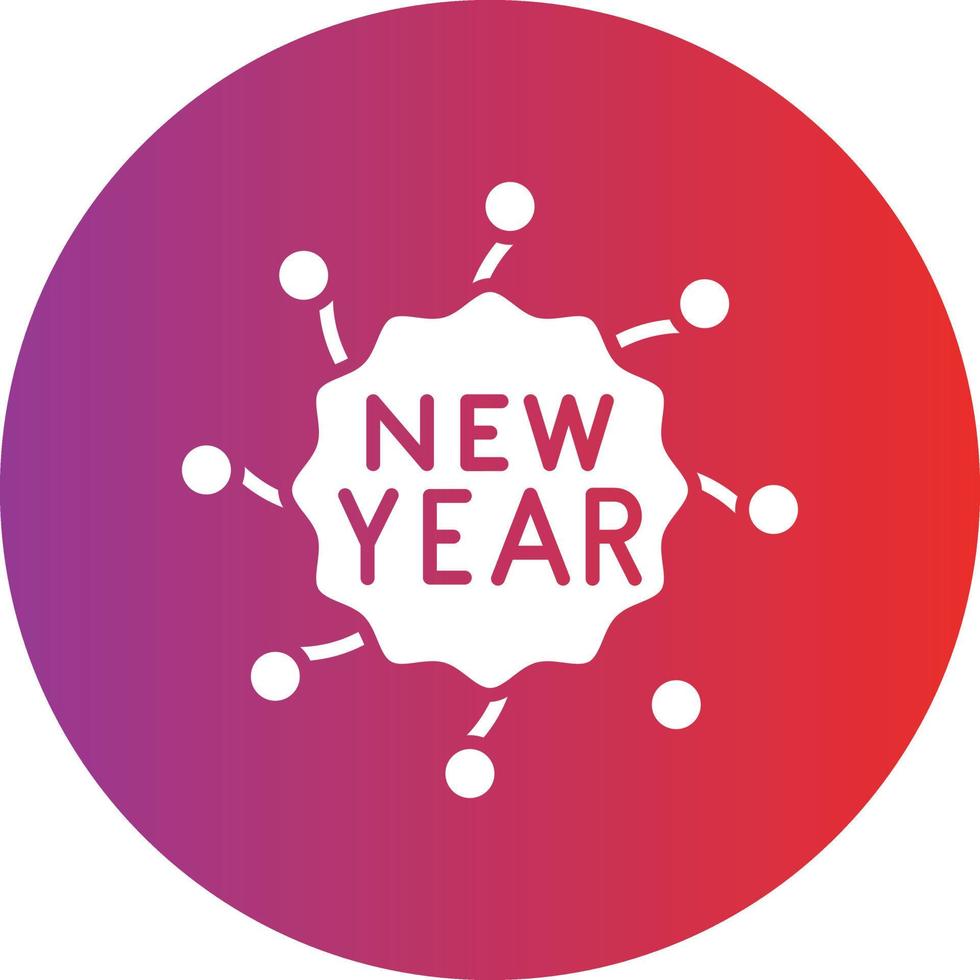 vector diseño contento nuevo año icono estilo