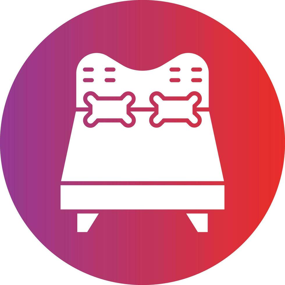 Vector Design Double Bed Icon Style