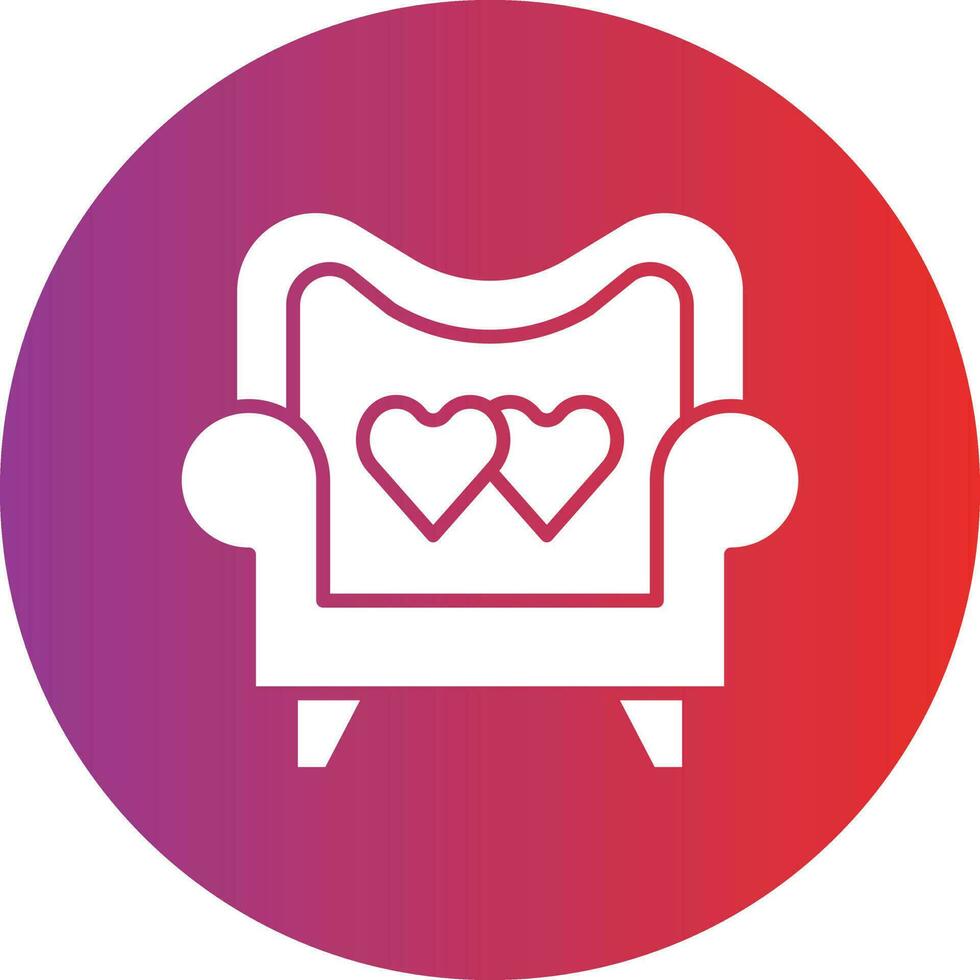 Vector Design Wedding Chair Icon Style