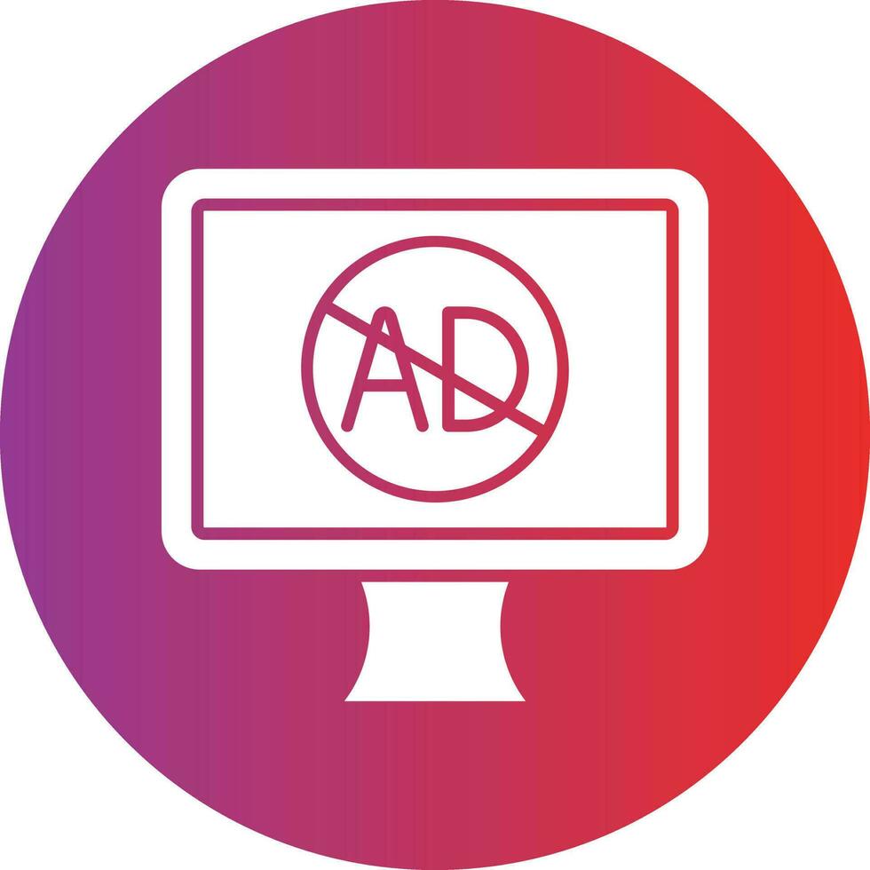 Vector Design Ad Blocker Icon Style