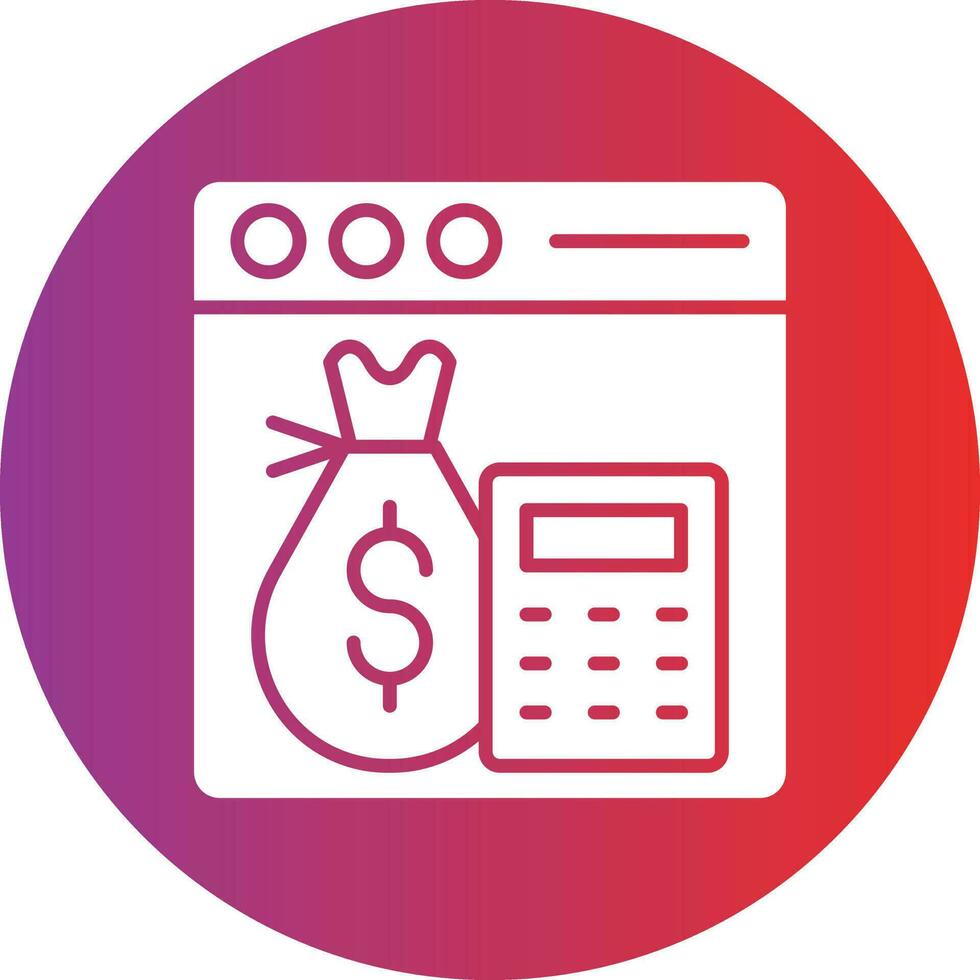 Vector Design Budget Icon Style