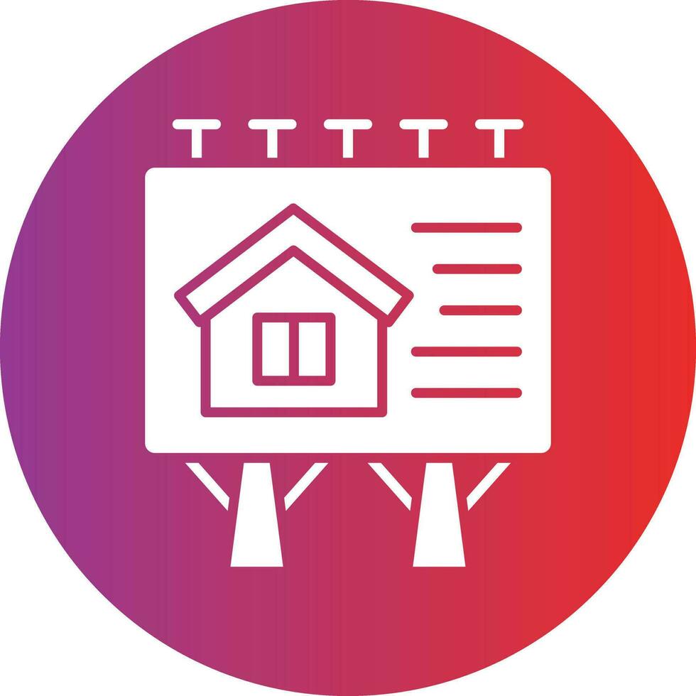 Vector Design House Billboard Icon Style