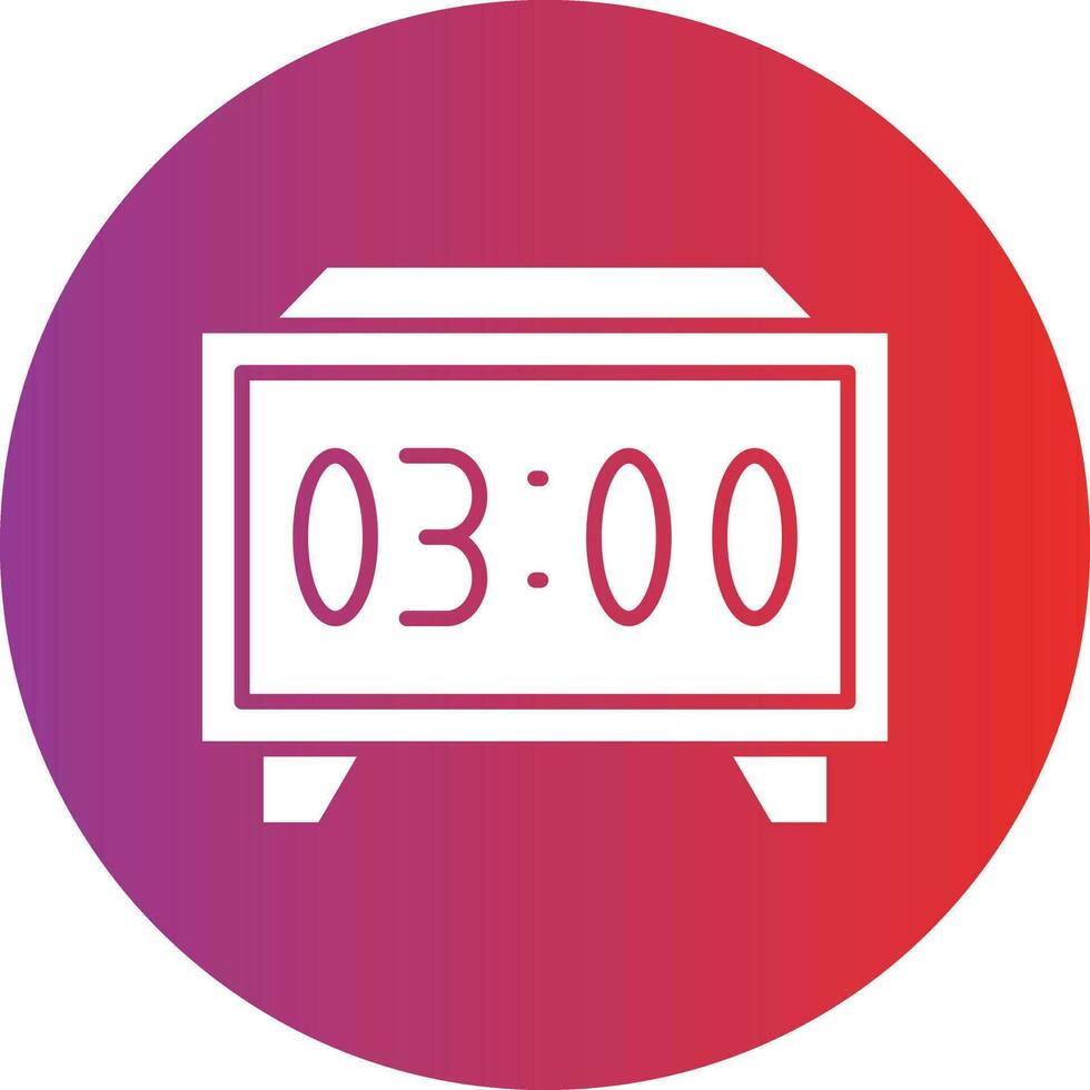 Vector Design Digital Clock Icon Style