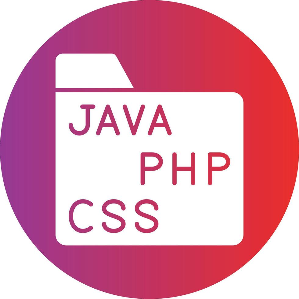 Vector Design Coding Folder Icon Style