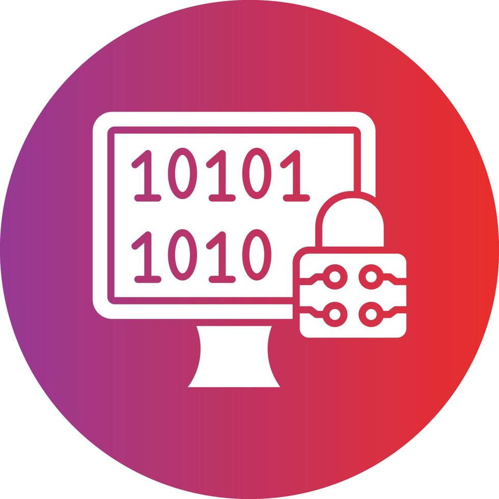 Vector Design Encrypted Data Icon Style