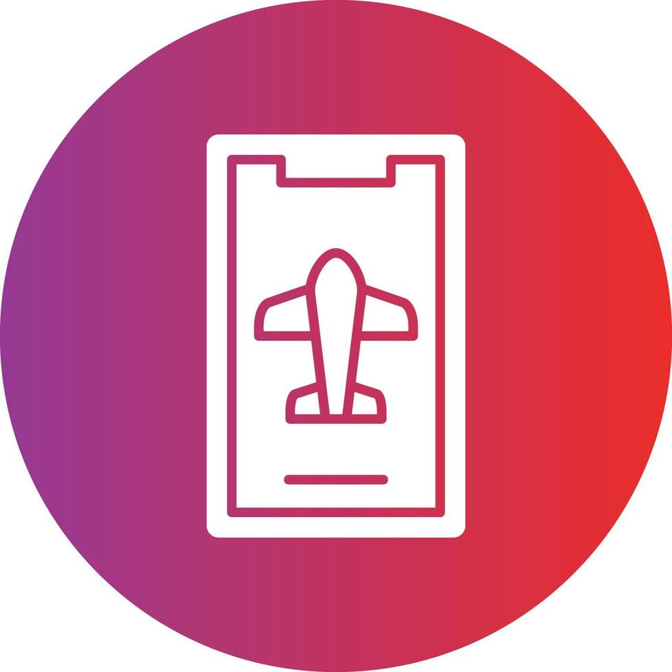 Vector Design Mobile Airplane Mode Icon Style