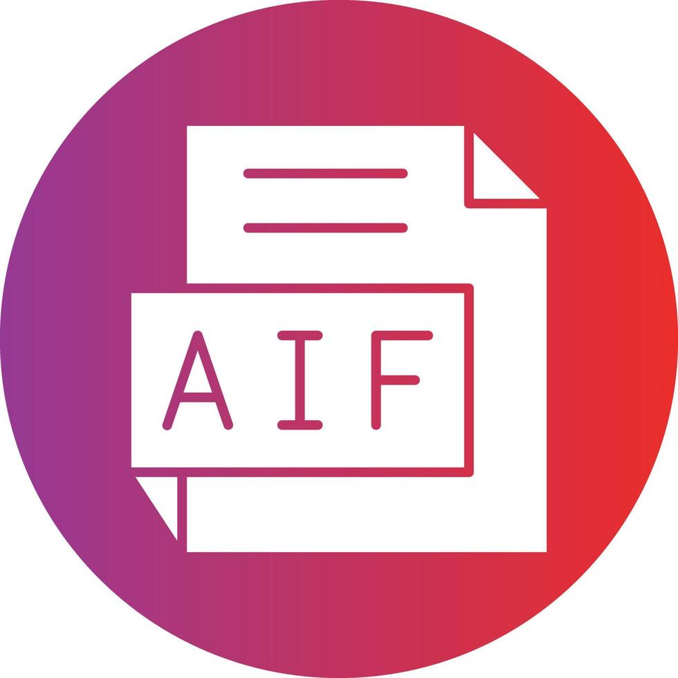 Vector Design AIF Icon Style