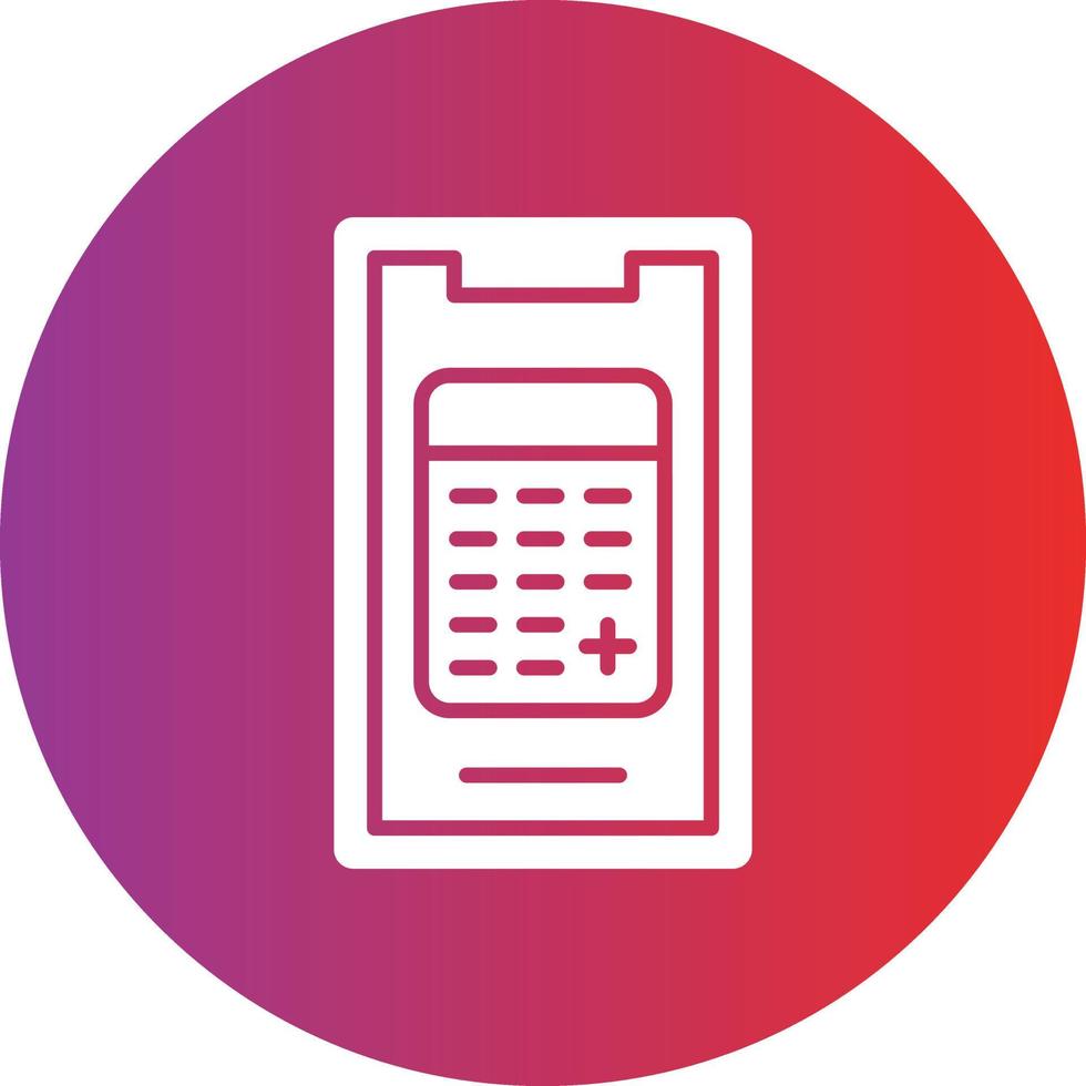 Vector Design Mobile Calculator Icon Style