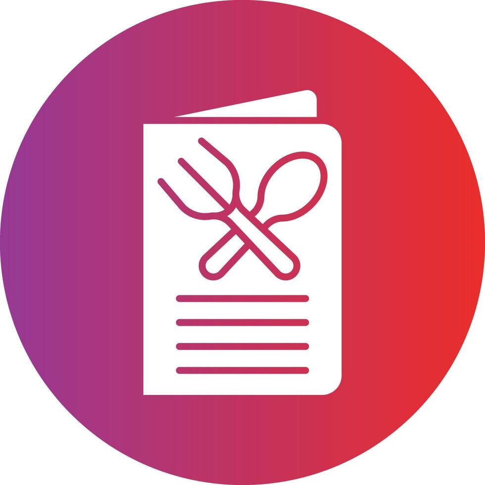 Vector Design Menu Card Icon Style