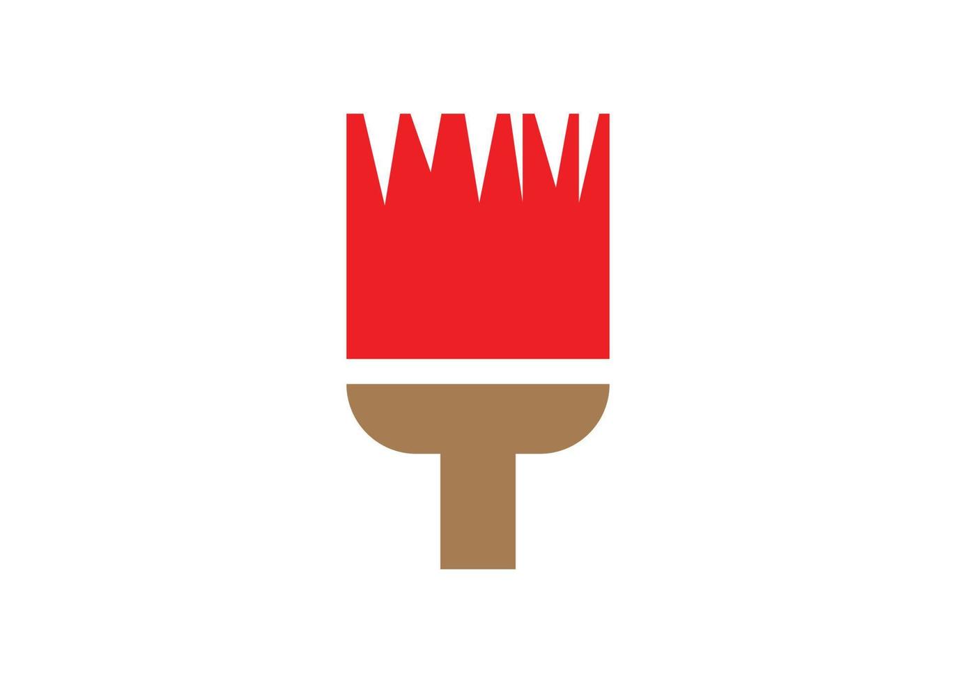 Paint brush tool icon design template isolated vector
