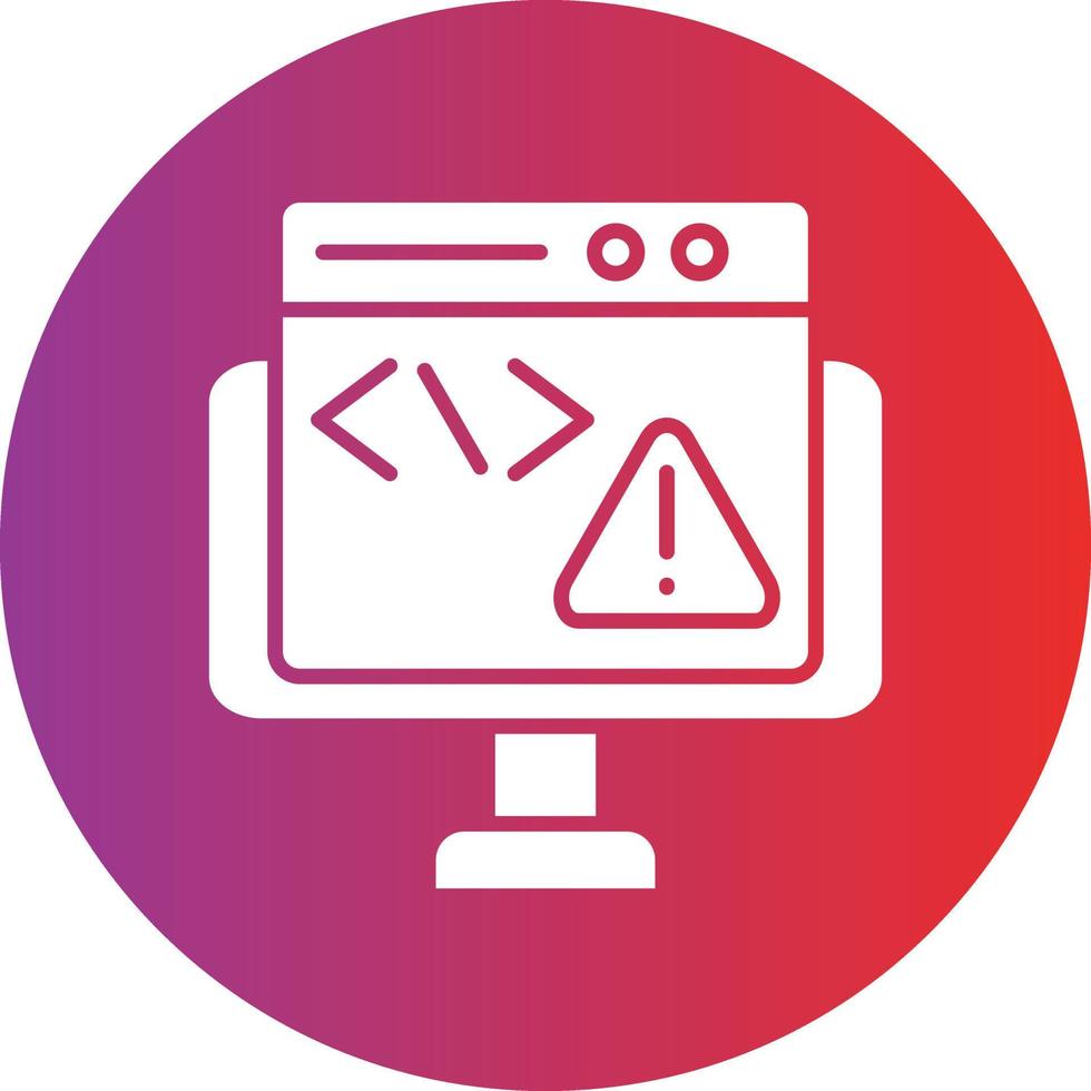 Vector Design Code Error Icon Style