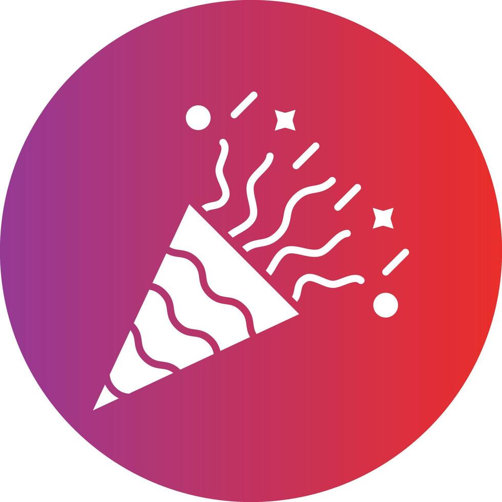 Vector Design Party Popper Icon Style