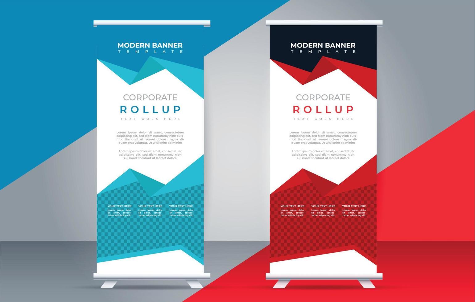 Modern roll up banner design template. flyer. pull up. presentation. brochure. poster. advertisement. vector