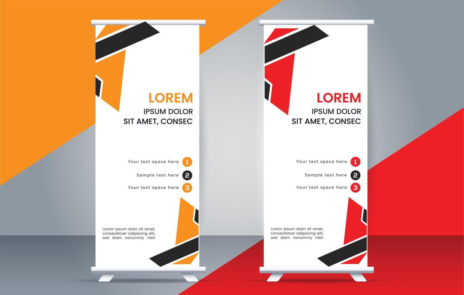 Modern roll up banner design template. flyer. pull up. presentation. brochure. poster. advertisement. vector