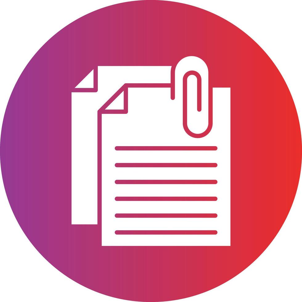 Vector Design Attached File Icon Style