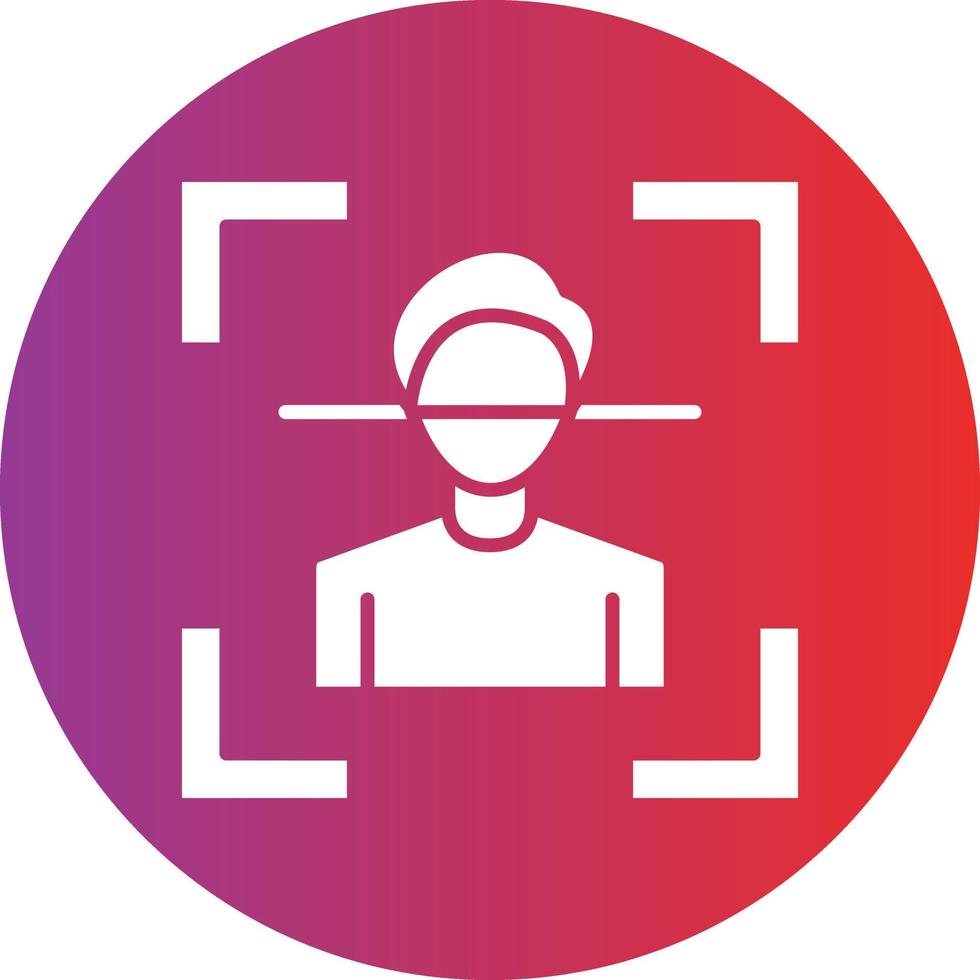 Vector Design Facial Recognition Icon Style