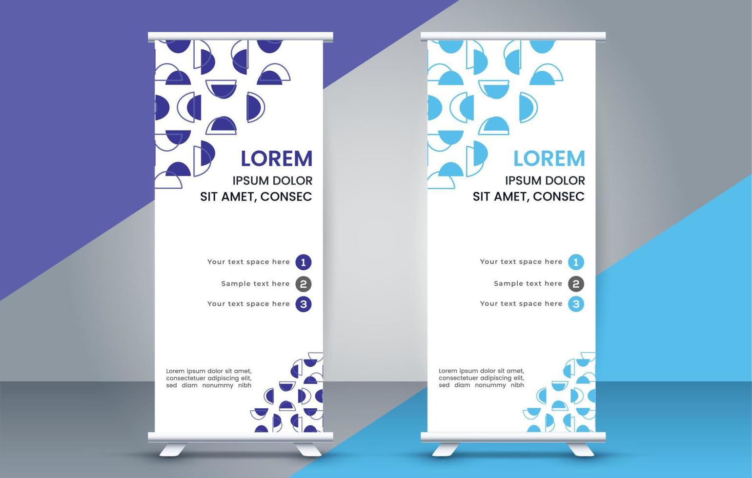 Modern roll up banner design template. flyer. pull up. presentation. brochure. poster. vector