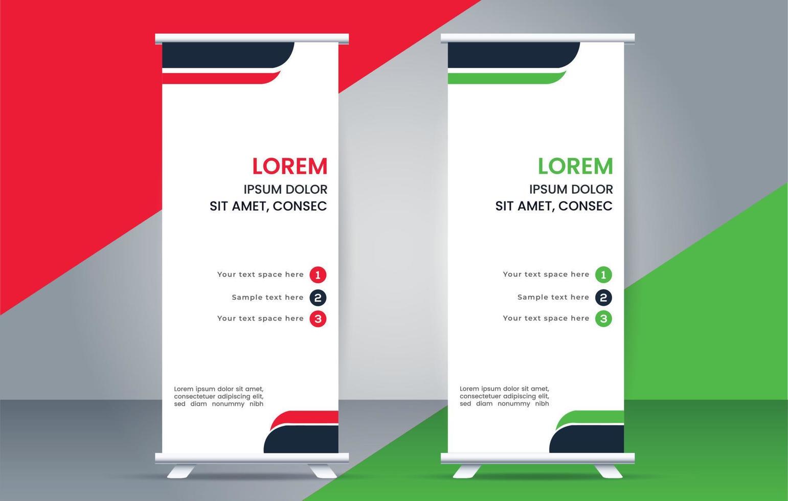 Modern roll up banner design template. flyer. pull up. presentation. brochure. poster. advertisement. vector