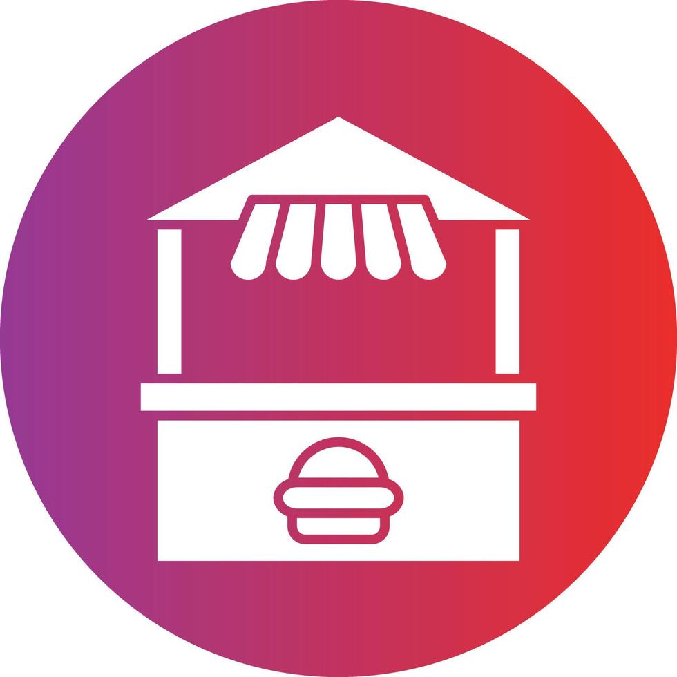 Vector Design Burger Cart Icon Style