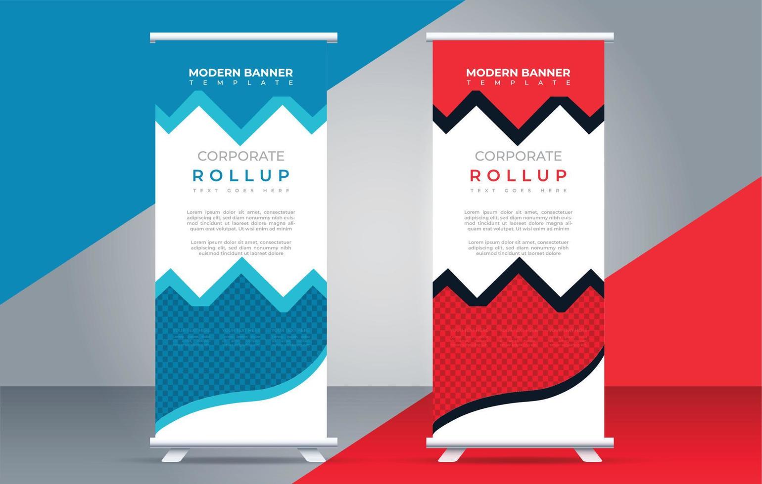 Modern roll up banner design template. flyer. pull up. presentation. brochure. poster. advertisement. vector