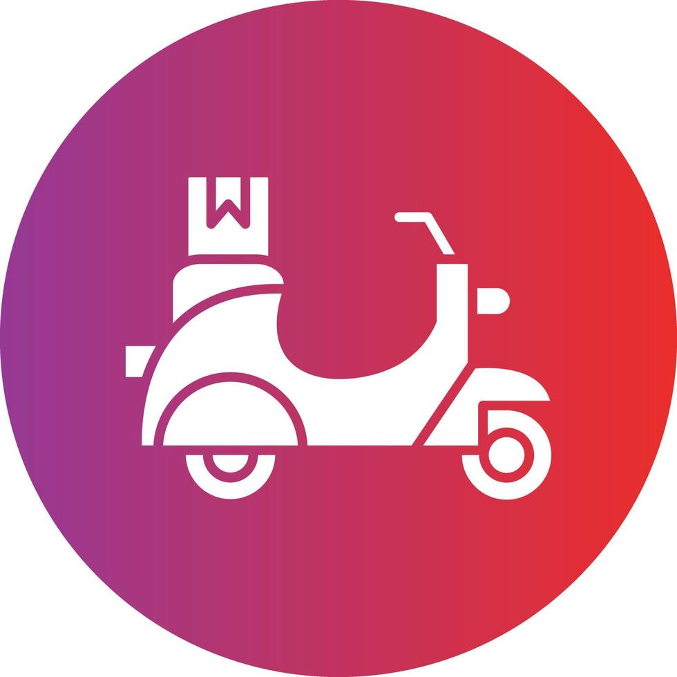 vector diseño entrega scooter icono estilo