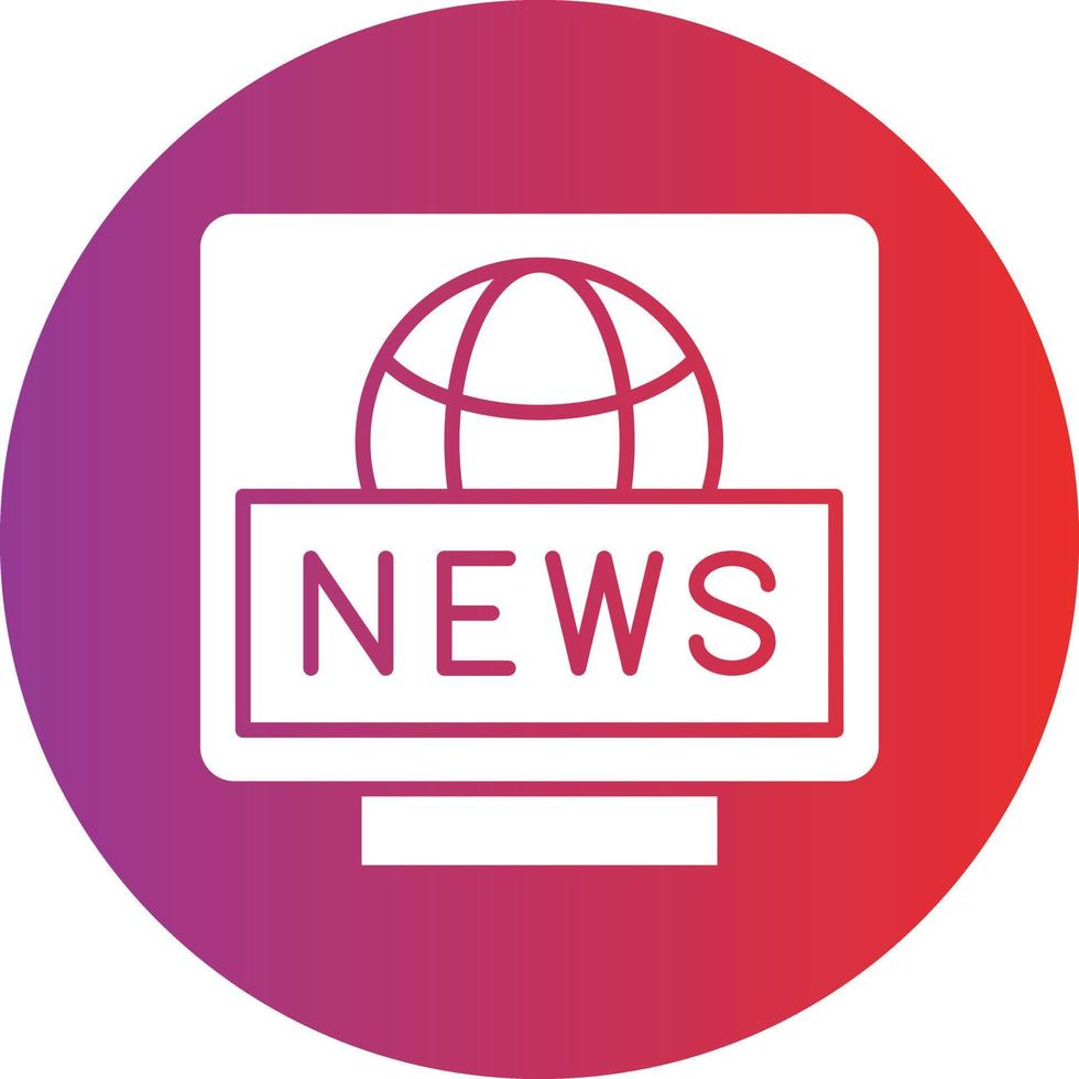 Vector Design Breaking News Icon Style