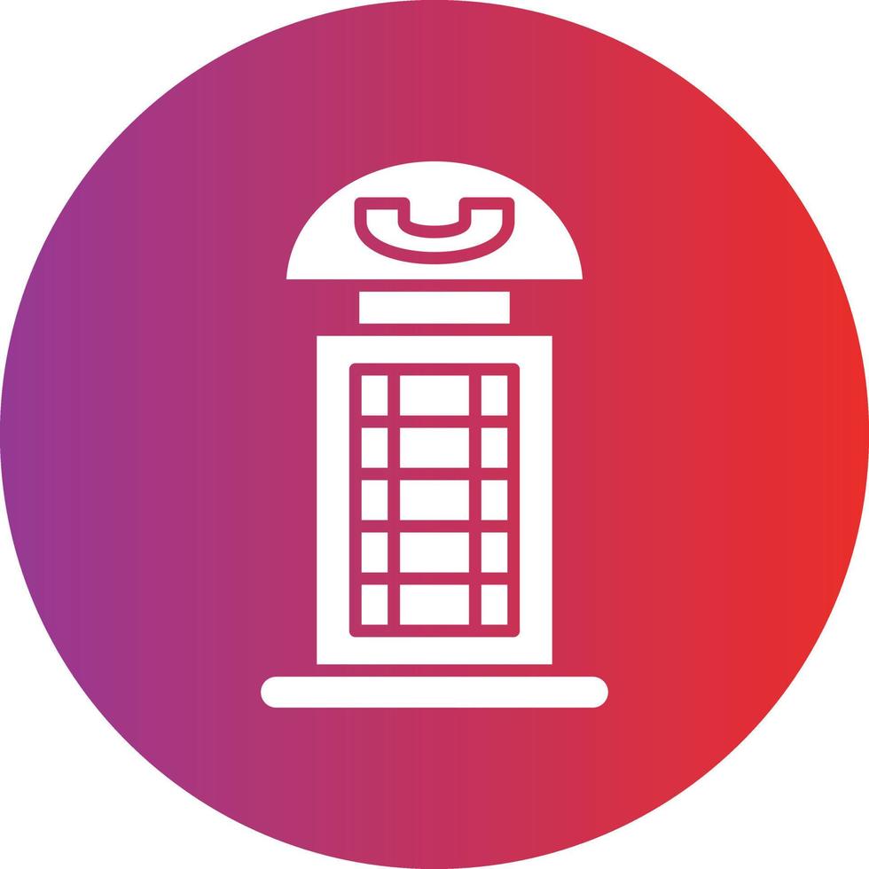 Vector Design Phone Booth Icon Style