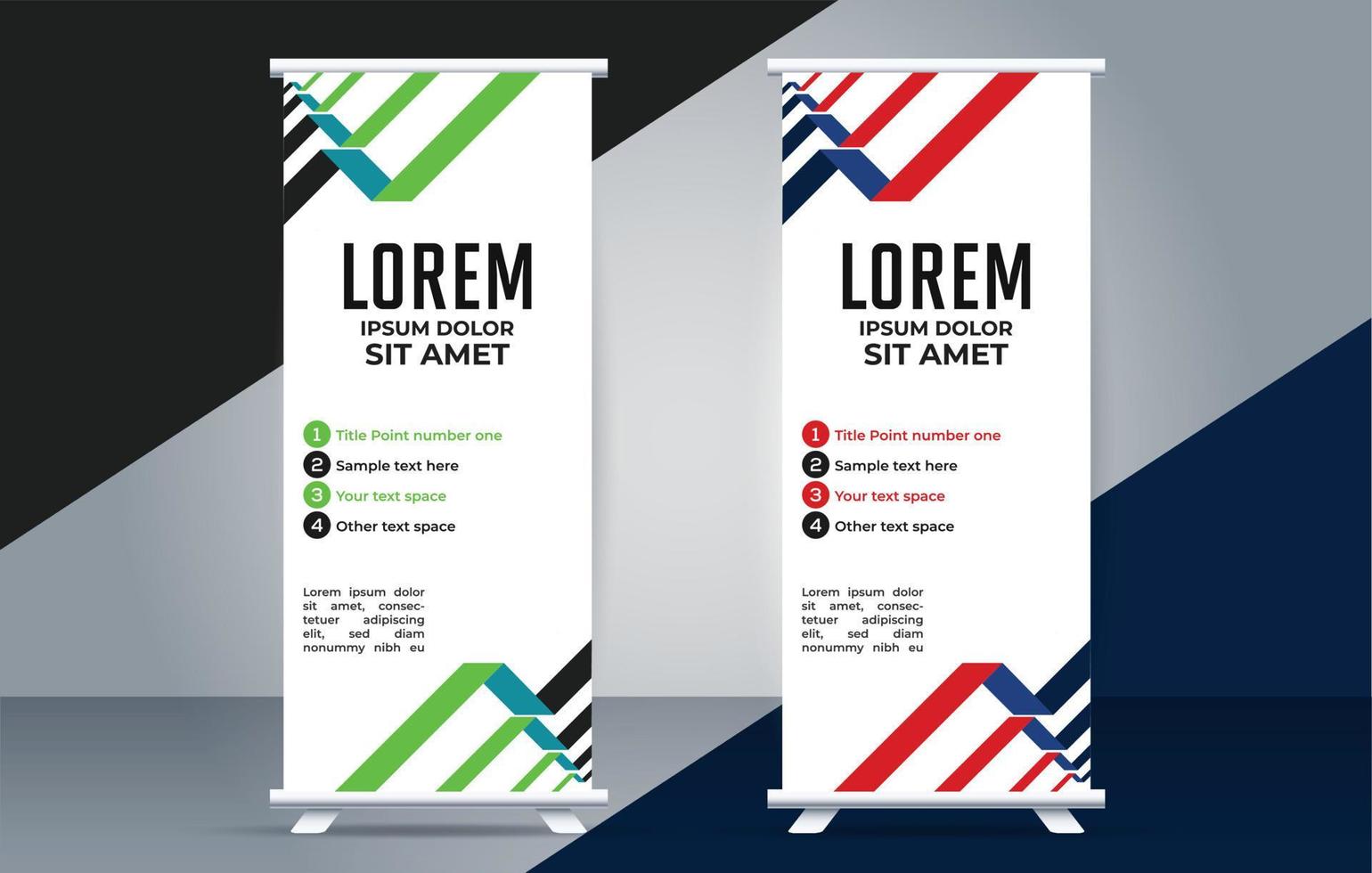 Modern roll up banner design template. flyer. pull up. presentation. brochure. poster. advertisement. vector