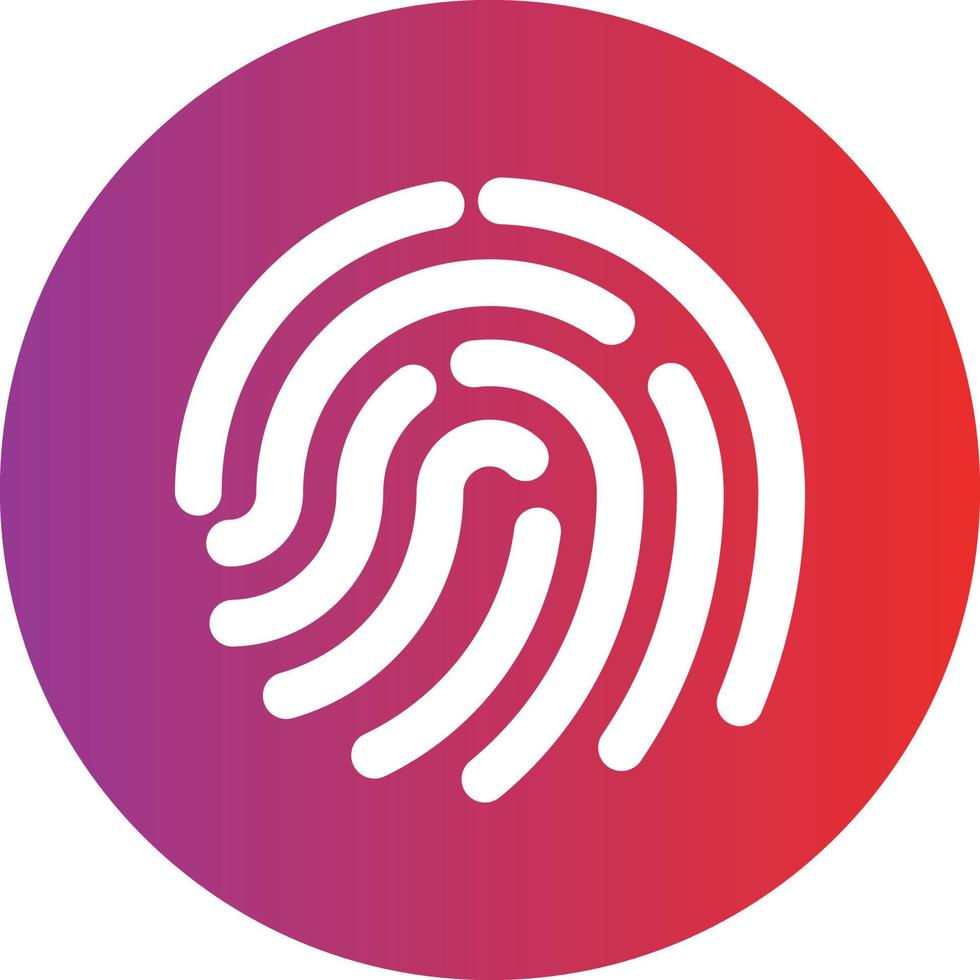 Vector Design Fingerprint Icon Style