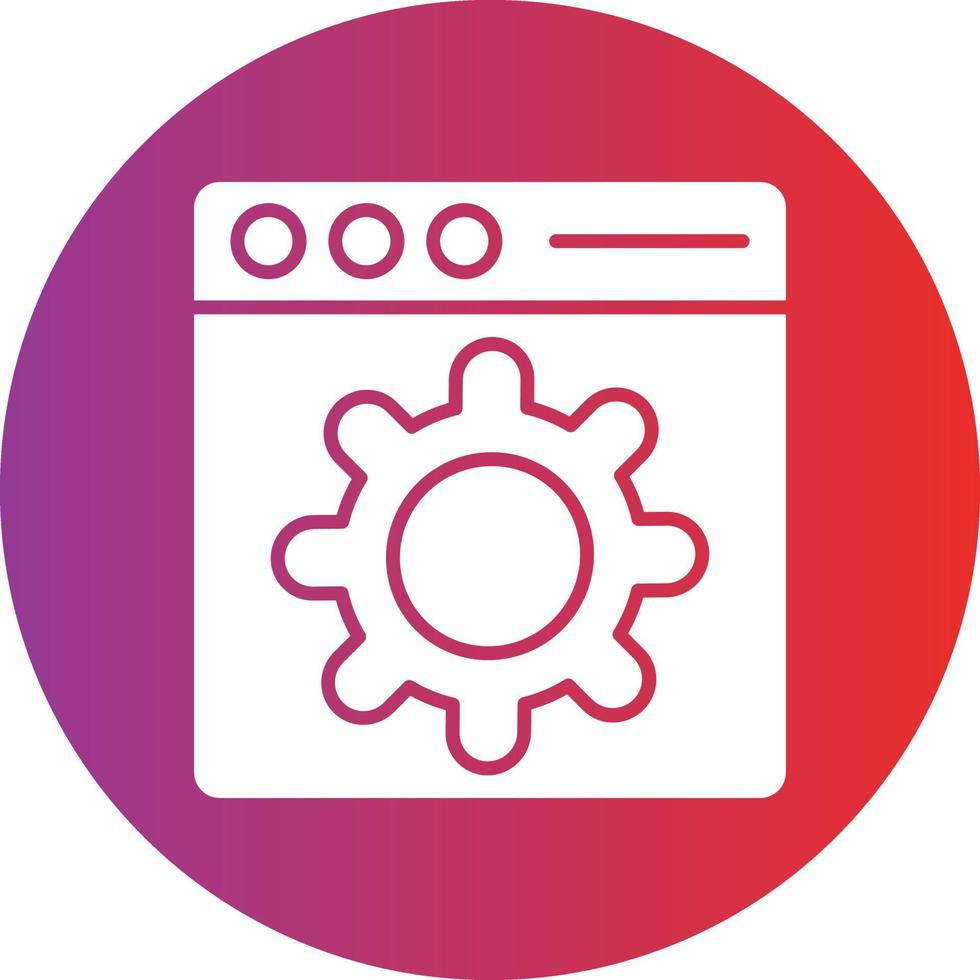 Vector Design Web Setting Icon Style