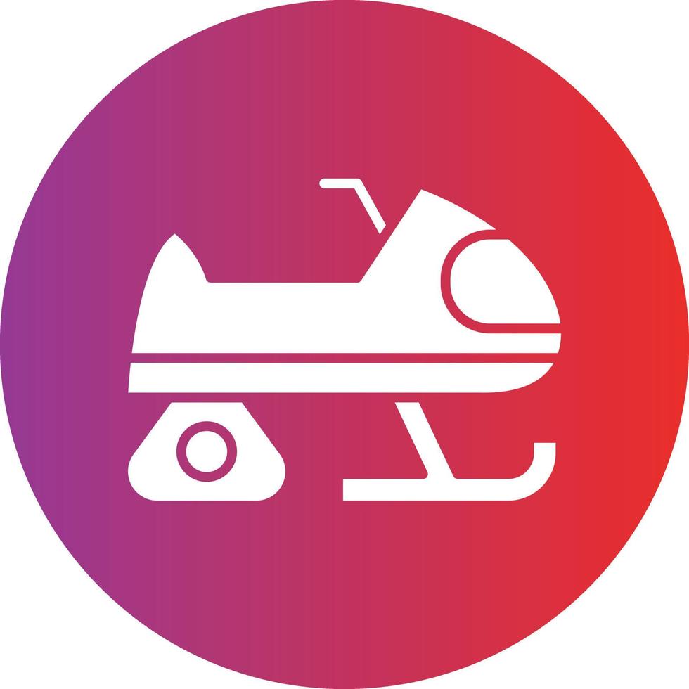 Vector Design Snowmobile Icon Style