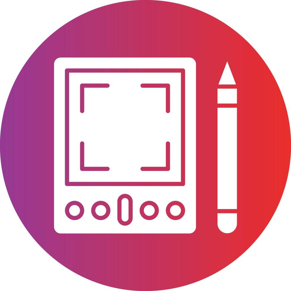 Vector Design Graphic Tablet Icon Style