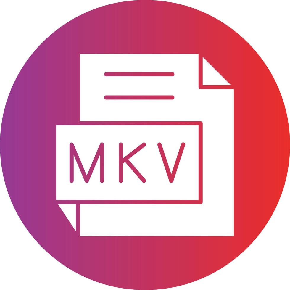 Vector Design MKV Icon Style