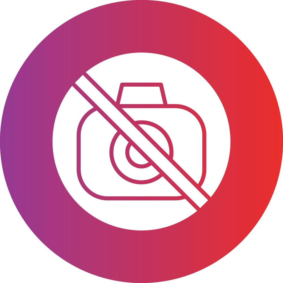Vector Design No Camera Icon Style