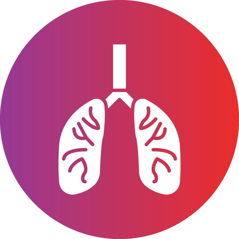 Vector Design Lungs Icon Style