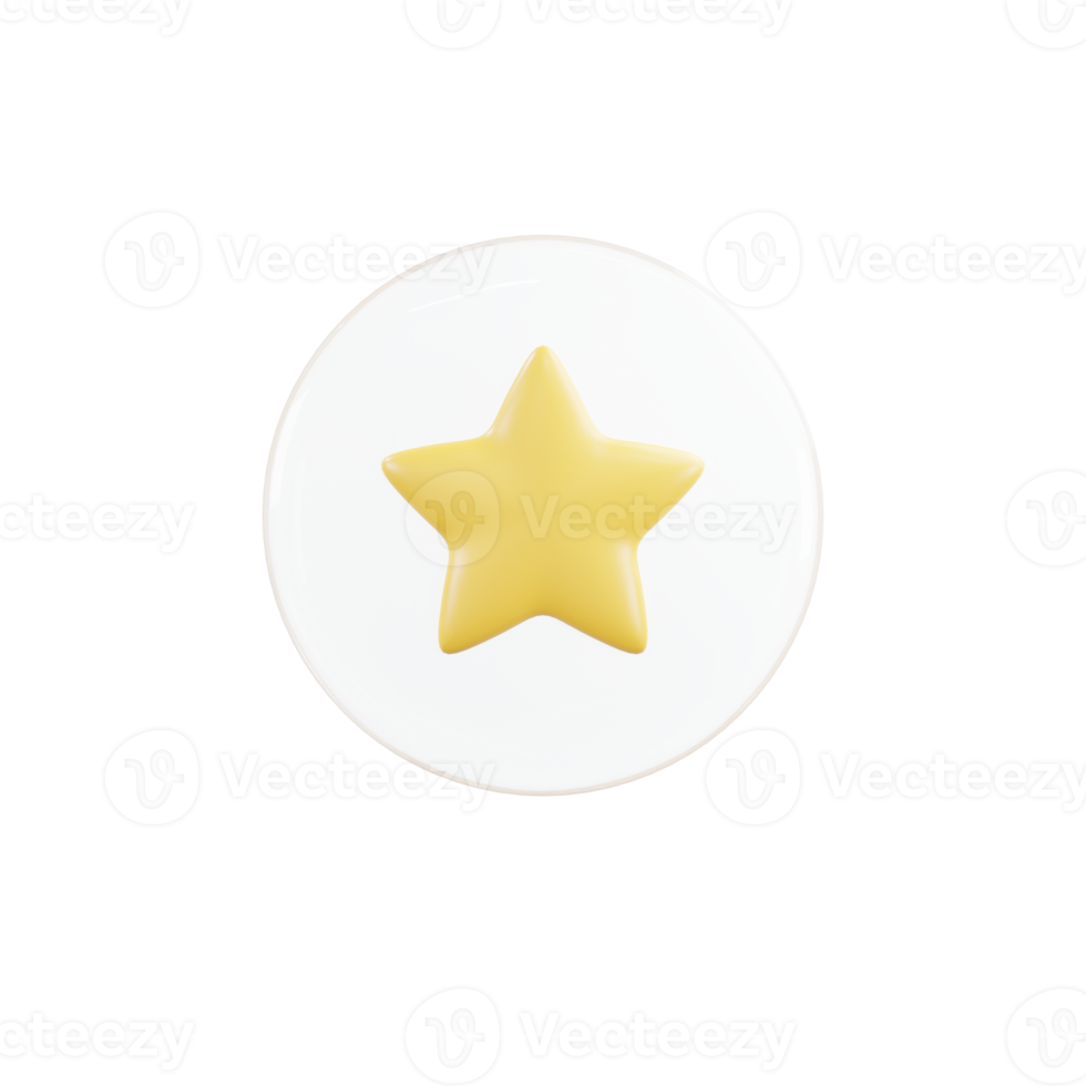 3d minimal rendering star ball png