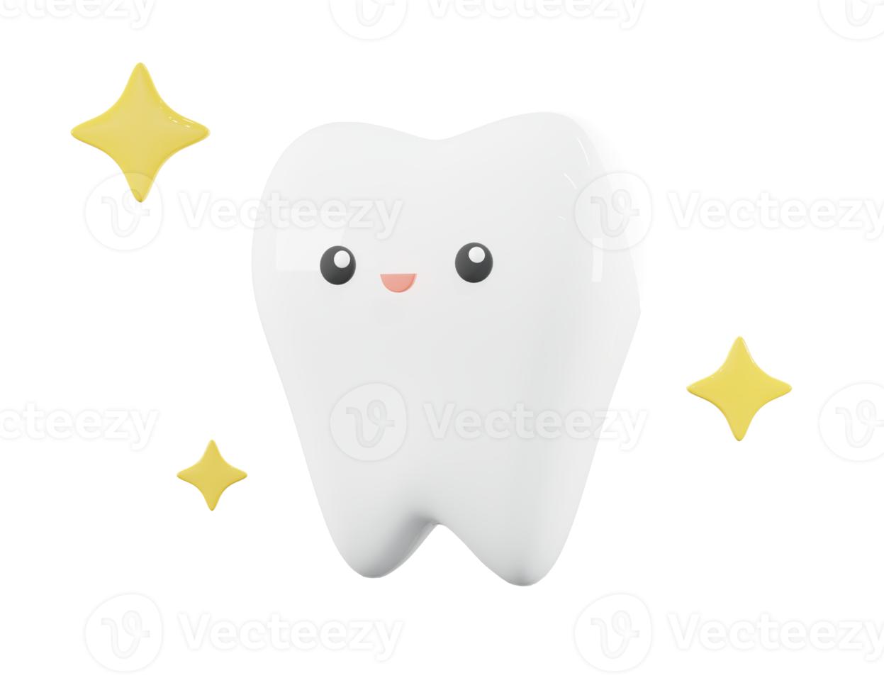 3d minimal rendering tooth png