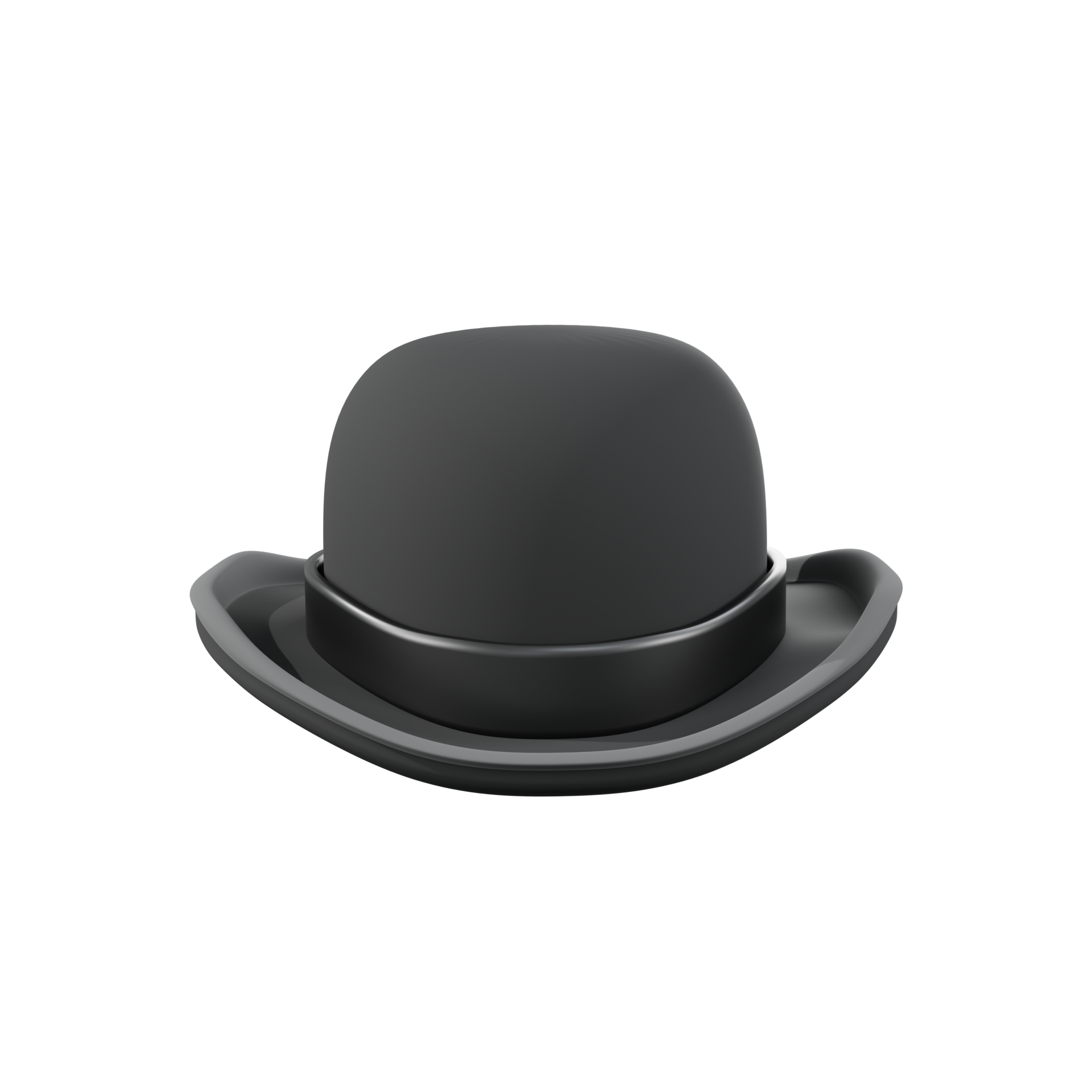 3d minimal rendering bowler hat 22532268 PNG