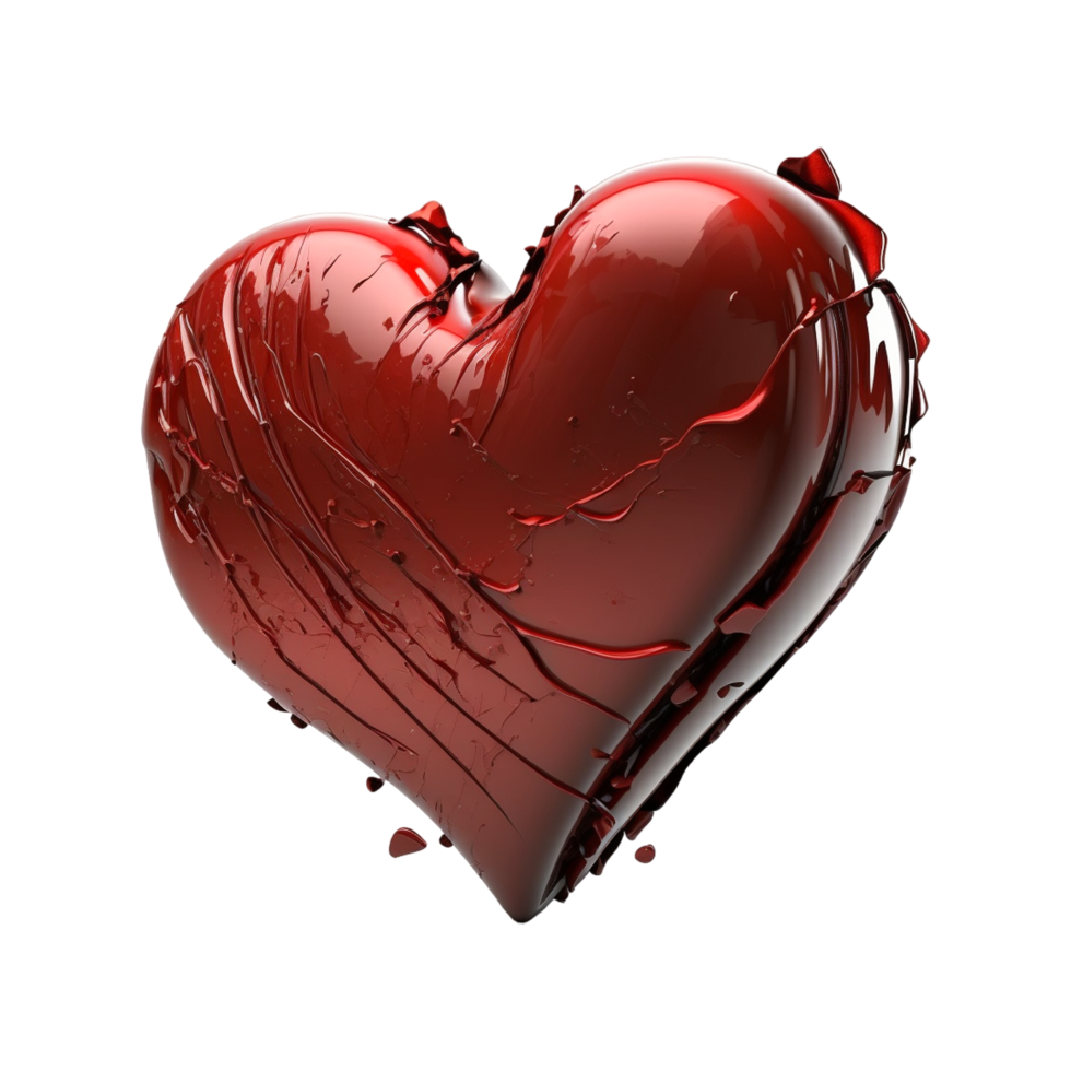valentines journée 3d stéréo l'amour rouge cœur png
