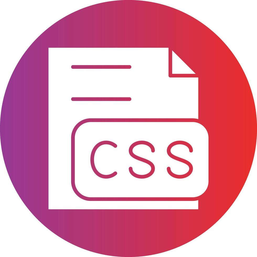 Vector Design CSS File Icon Style