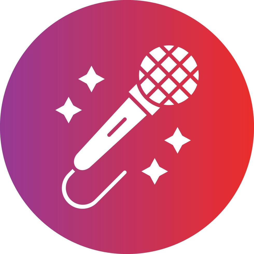 Vector Design Karaoke Icon Style