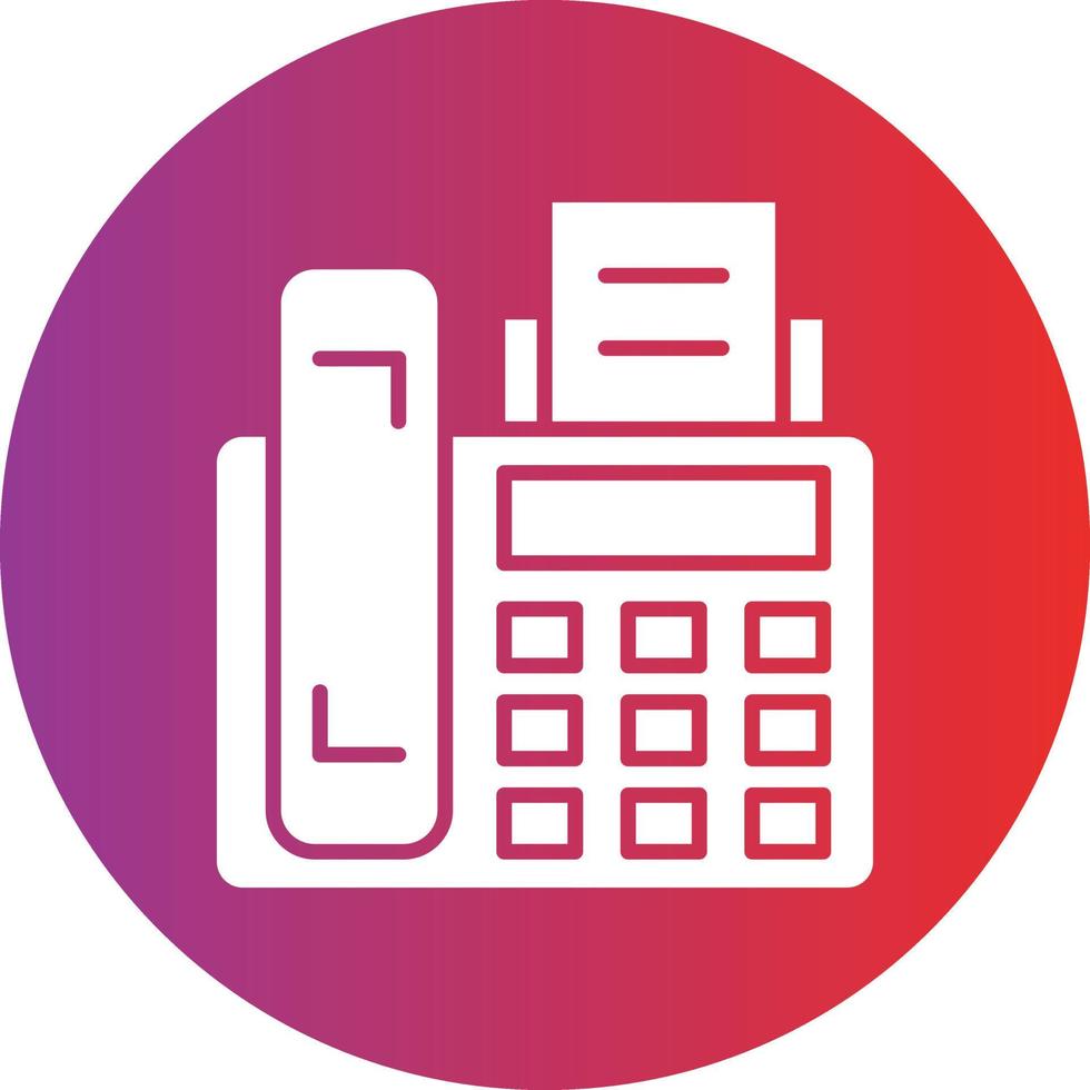 Vector Design Fax Machine Icon Style