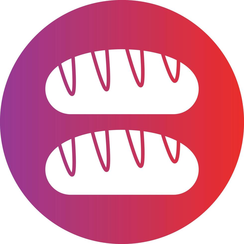 vector diseño pan icono estilo