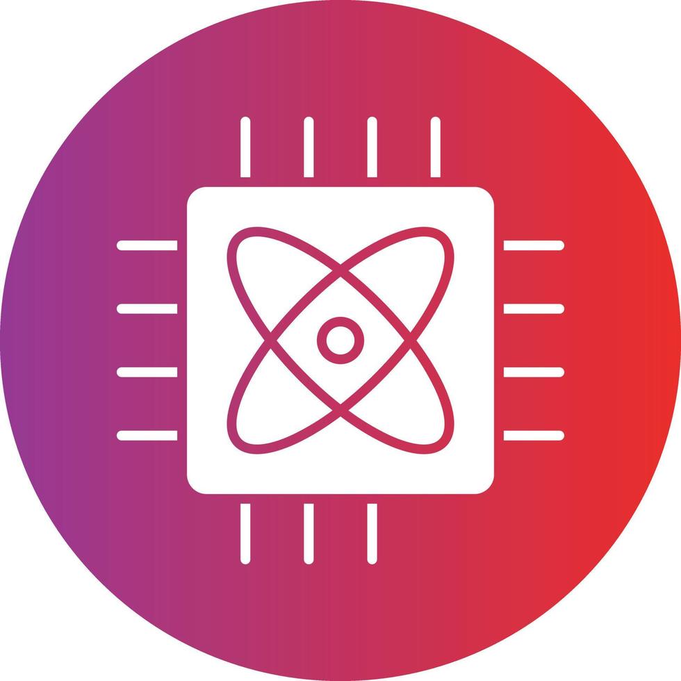 Vector Design Quantum Computing Icon Style