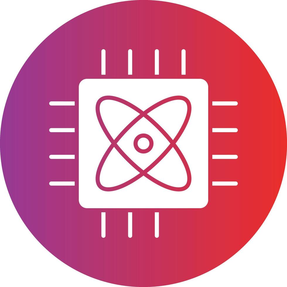 Vector Design Quantum Computing Icon Style