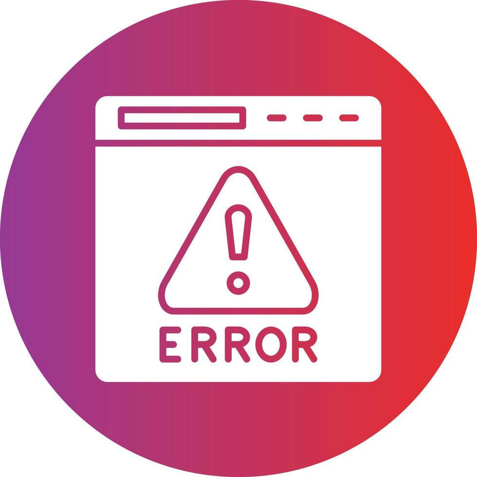 Vector Design Error Icon Style